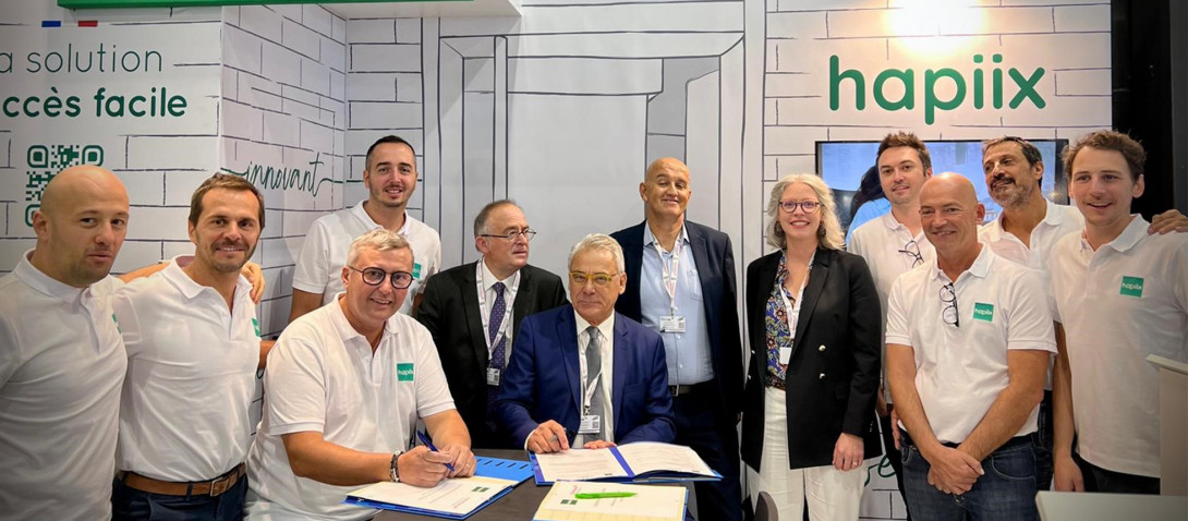 Au congrès HLM, Domofrance signe une convention avec Hapiix !