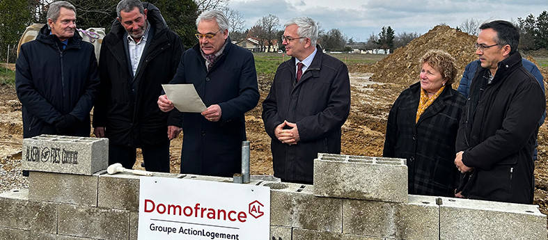 Domofrance pose la première pierre d'un village senior à Estillac